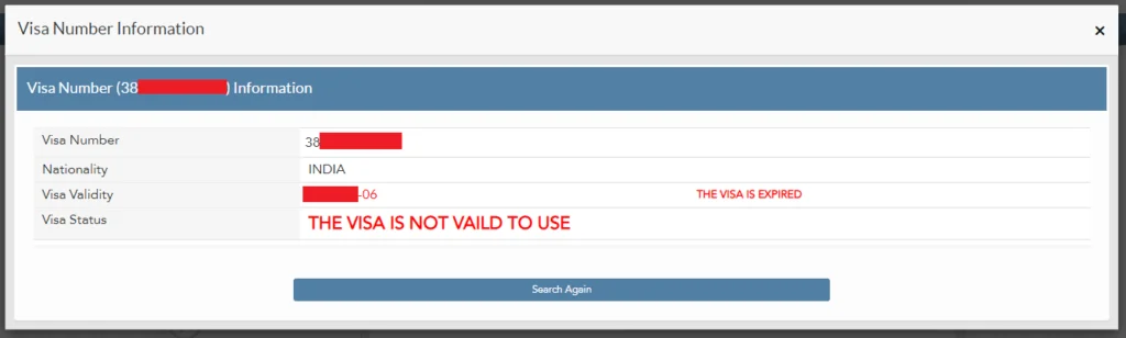 MOI Qatar Visa Status