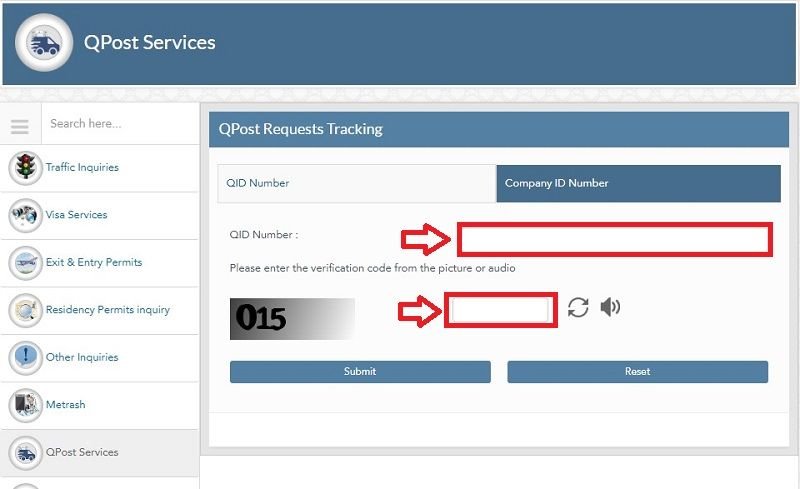 Track Qatar License Delivery Status via QPost