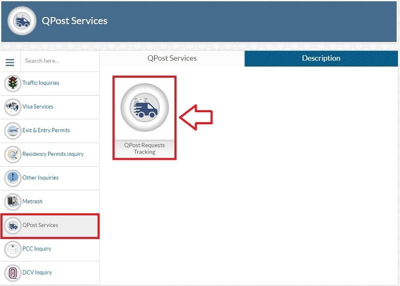 Track Qatar License Delivery Status via QPost